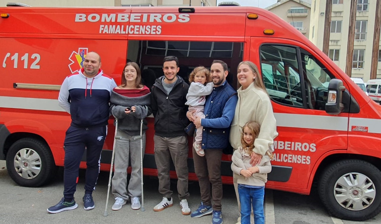 Famalicão. Jovem agradece aos bombeiros por ajuda no socorro