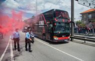 Autocarro do SC Braga apedrejado em Lisboa por grupo de encapuzados