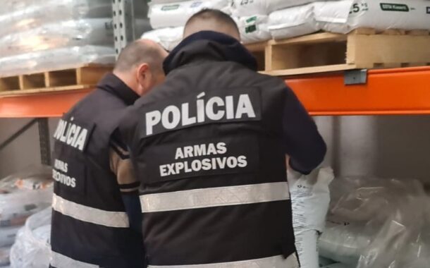 PSP apreende 20 toneladas de produtos explosivos numa semana