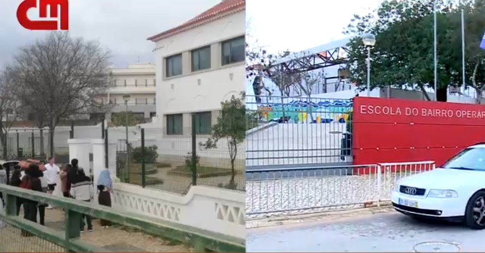 Grupo de assaltantes foge da PSP para escola e envolve-se em troca de tiros
