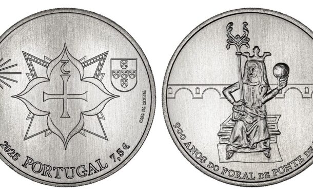 Banco de Portugal lança moeda de colecção ‘900 anos do foral de Ponte de Lima’