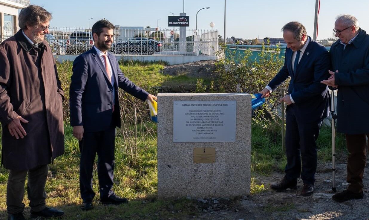Canal Interceptor de Esposende já tem placa a assinalar conquista do Prémio para Empreendimentos Hidráulicos
