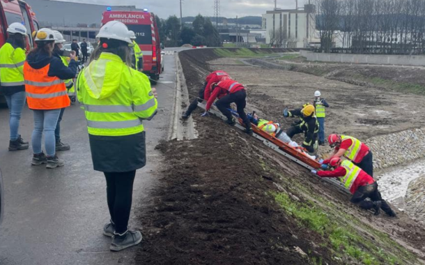 Simulacro testa socorro na nova variante da EN14 em Famalicão