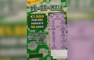 Raspa e ganha 500 euros por mês durante dois anos em Famalicão