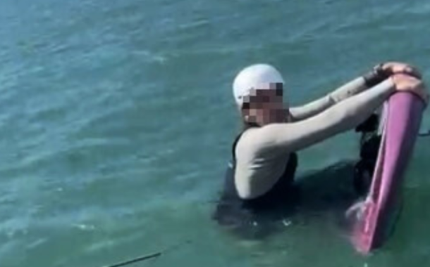 Praticante de kitesurf resgatado junto à barra de Viana do Castelo