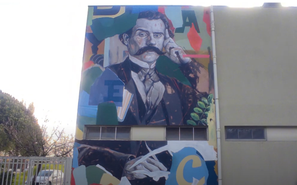 Famalicão. Mural em Secundária presta homenagem a Camilo Castelo Branco