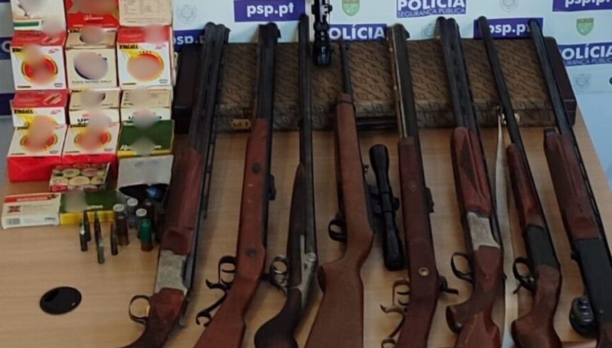 PSP apreende arsenal em Viana do Castelo