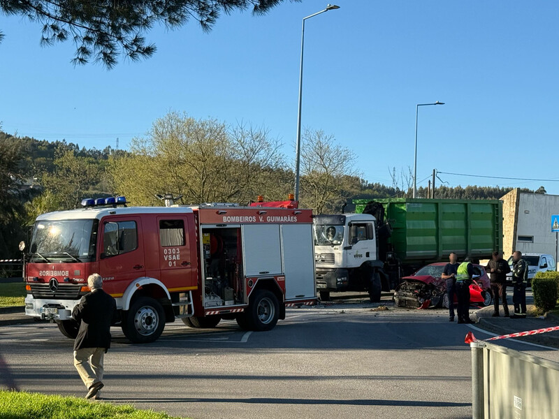 Transportado para Braga. Acidente em Pevidém faz ferido grave
