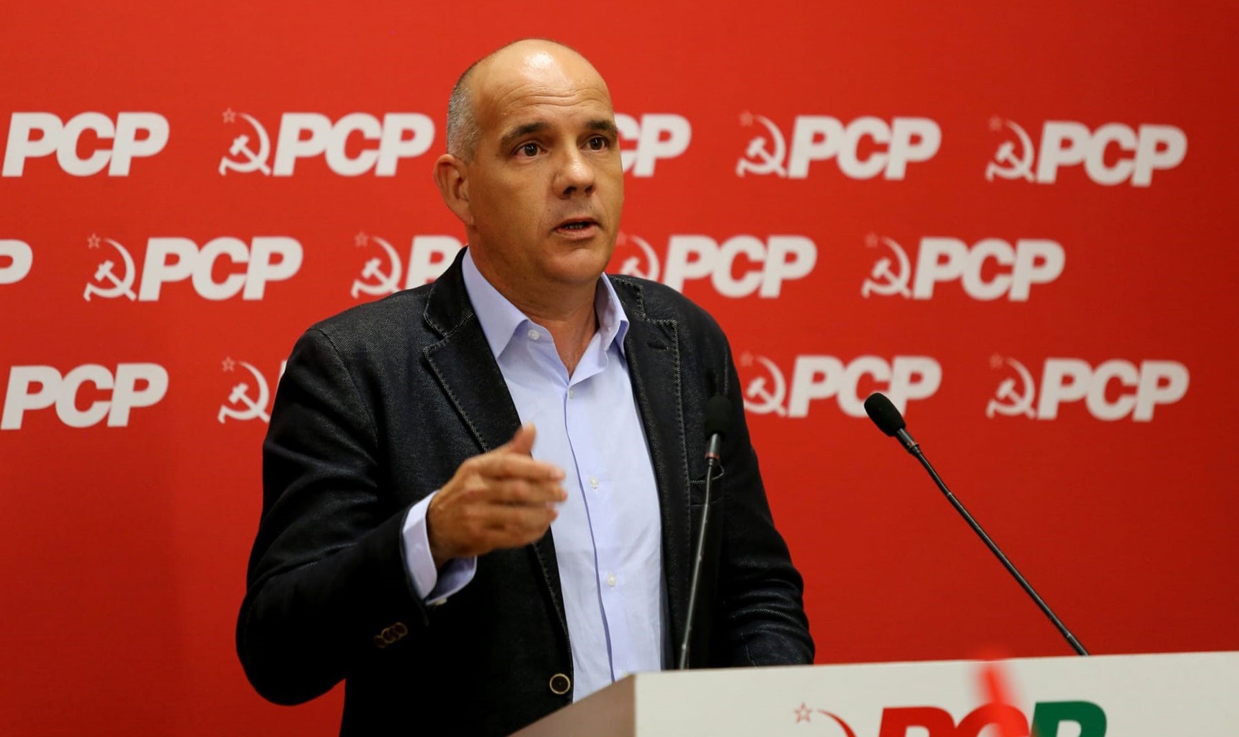 Paulo Raimundo na assembleia regional de Braga do PCP