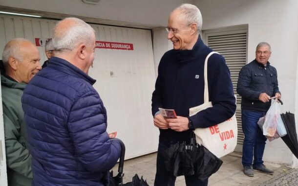 Saúde, ferrovia e Trump na campanha de Louçã por Braga, Guimarães e Cabeceiras de Basto