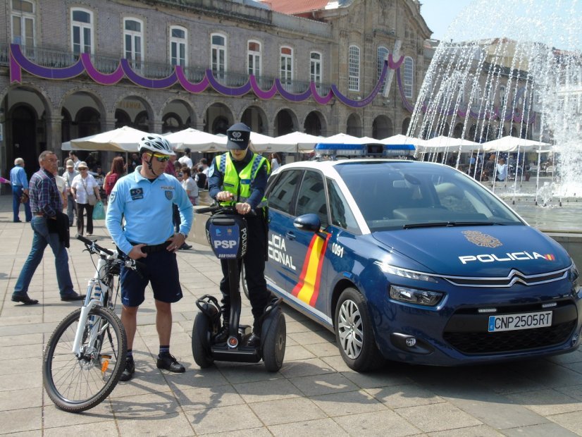 Polícia espanhola em Braga e Guimarães no período pascal