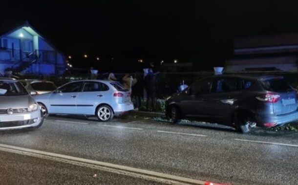 Jovem português despista-se e arrasta três carros em Tui