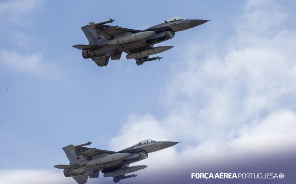 F-16 portugueses escoltam avião com ameaça de bomba até fronteira com Espanha