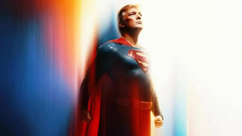 Casa Branca ‘veste’ Trump de Super-Homem. Poucos acham piada