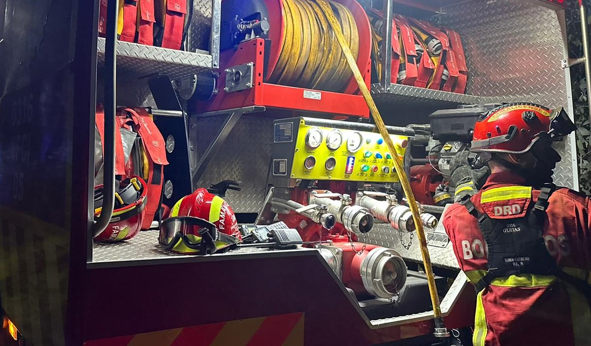 Incêndio em anexo faz dois feridos em Guimarães