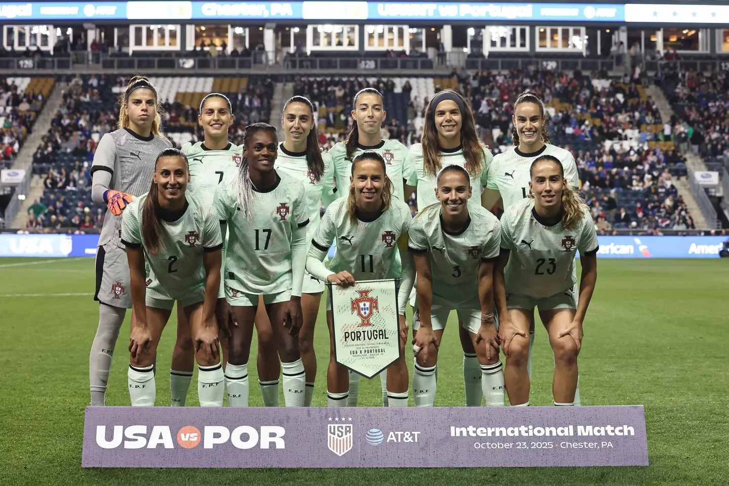 Foi a feijões que Portugal venceu pela primeira vez os Estados Unidos no futebol feminino
