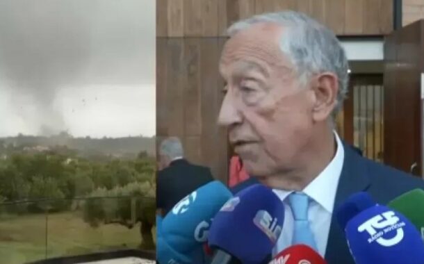 Depressão Cláudia. “Portugueses foram muito sensatos”, elogia Marcelo