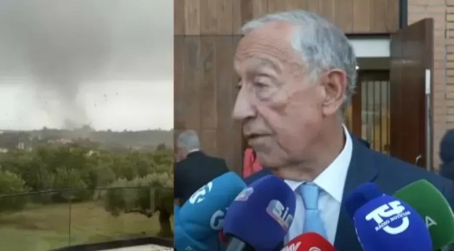 Depressão Cláudia. “Portugueses foram muito sensatos”, elogia Marcelo