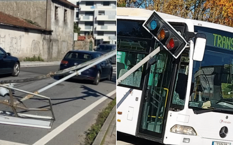 Semáforos envolvidos em acidentes sem feridos em Famalicão