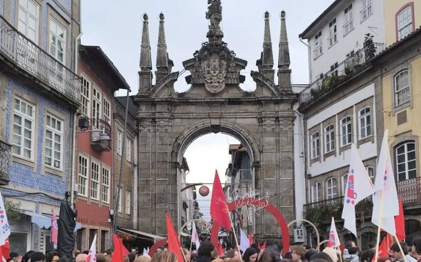 Greve geral. Manifestação em Braga