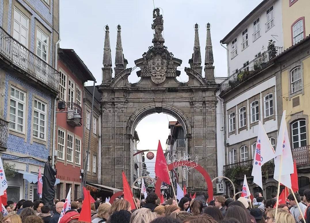 Greve geral. Manifestação em Braga