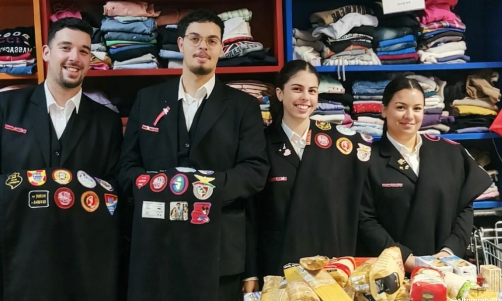 Praxe Solidária de estudantes da ESCE-IPVC reúne bens para Loja Social de Valença