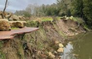 Kristin deixa intransitável ecopista do rio Minho entre Cerveira e Valença