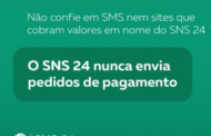 Linha SNS24 alerta para mensagens falsas a solicitar pagamentos em urgências