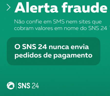 Linha SNS24 alerta para mensagens falsas a solicitar pagamentos em urgências