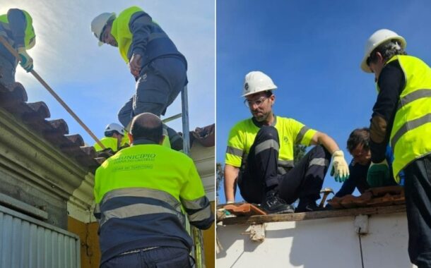 Equipas de Voluntários da Câmara de Viana recuperam casas em Leiria