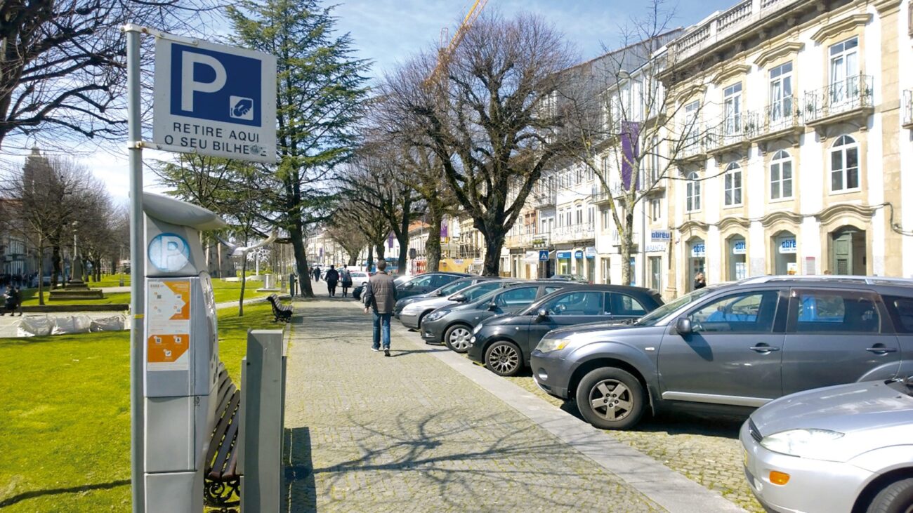 Preço dos parquímetros em Braga sobe 20 cêntimos