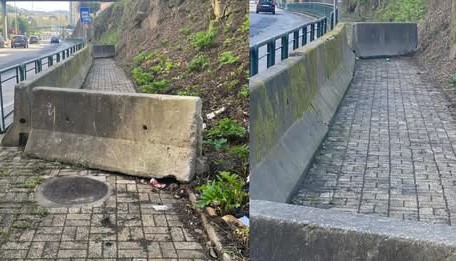 Braga. Bloqueio de passagem para peões em São Vicente revolta moradores