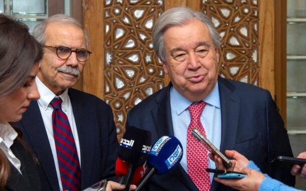 António Guterres visita Líbano e apela a cessar-fogo imediato