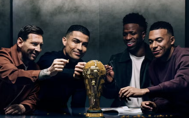 Lego lança coleção dedicada a Ronaldo, Messi, Mbappé e Vini Jr. para o Mundial
