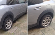 Furam os quatro pneus ao carro do pároco da Sé de Viana