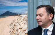 Caminha. Montenegro visita recuperação do paredão da praia de Moledo
