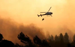 Fogos rurais combatidos por meios aéreos em Barcelos e Cabeceiras