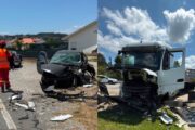 Colisão entre camião e carros faz dois feridos na N14 em Famalicão